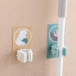 Magic Sticker Series Self Adhesive Mop and Broom Holder 1 Pcs Random Color Design