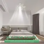 40w Led Ceiling Fan with Remote Control