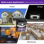 Bug Zapper Outdoor 2 in 1 Solar Mosquito Zapper Lamps 1 Pc