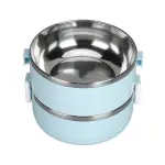 2 Layer Stainless Steel Hot Lunch Box Random Color