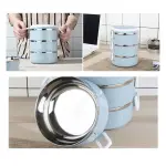 3 Layer Stainless Steel Hot Lunch Box Random Color