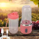 Portable Small Juicer Blender with Water Bottle Cup 2 Pc Set