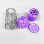 Electric Crusher Juicer with Multicolor Light 8 Blades 600 Ml Multicolor