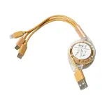 Retractable 3 in 1 Charger Cable for Phones Android 1 Pc Multi Usb