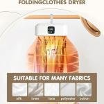 Electric Cloth Warmer Portable Clothes Dryer for Apartment Rv Travel Mini Foldable Dryer Machine