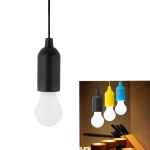 Led Pull Cord Light Hanging Black Led Bulb 3 Pc