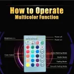 Wireless Bluetooth Sensor 12w Music Multicolor Led Bulb with Remote Controller