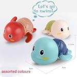 Cute Swimming Bath Toys for Toddlers 1-3, New Born Baby Bathtub Water Toys, Preschool Toddler Pool Toys (Pack of 2)