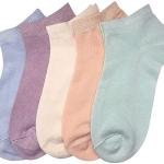 Girls Ankle Length Cotton Socks Colourful Cute Colours Women Low Cut socks pack of 6