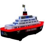 Unique Crafts Amazing Pull Back Star Cruise Ship Water Boat Toy for Kids (blue)