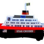 Unique Crafts Amazing Pull Back Star Cruise Ship Water Boat Toy for Kids (blue)