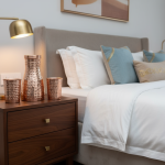 Hammered Copper Carafe Set with Drinking Glasses, Rose Gold Finish, Modern Decorative Water Pitcher and Tumblers for Home, Kitchen, Bedroom