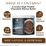 MEWALICIOUS Peanut Butter, 400 gm (Pack of 2) |50.05 gm Protein