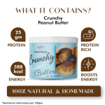 MEWALICIOUS Peanut Butter, 400 gm (Pack of 2) |25 gm Protein