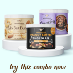 MEWALICIOUS Almond Butter Chocolate Flavour, 17.3 gm Protein, Crunchy + Mix Nut Butter, 22 gm Protein