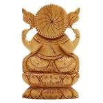 Lord Ganesha Ji Idol for Car Dashboard – Handmade Wooden Ganesh Ji Murti for Home Decor, Office Desk, Pooja Room
