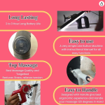 One Button Simple Professional Massage Gun Wireless 6 - Heads 6 speed