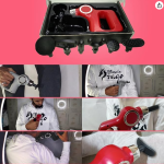 One Button Simple Professional Massage Gun Wireless 6 - Heads 6 speed