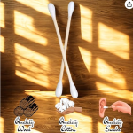 1500 Classic Cotton Ear Buds | Wood Stick Cotton Swabs | Sensitive skin protection wooden earbuds | Pure & Soft Cotton swabs Buds (3000 tips)