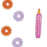 Acupressure Finger Massage Rings – Pack of 4 + Wooden Palm Massager, Therapy Rings for Pain Relief, Relaxation & Hand Acupoint Massage