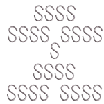 25 Pack 2.5 inch Stainless Steel Small S Hooks Heavy Duty Hook for Kitchen Cutlery Hanging, Closet, Pan, Pot Hanging, S Hook (Pack of 25) Highly Recommended for General USE