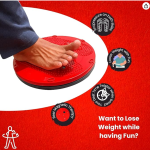 Pack of 2 Ultimare Morning Body Warmer Tummy Twister for Twisting and Cutting Fat - BELLY FAT + ACUPRESSURE + Basic BALANCE + Strength + FUN Warmer in Winter Twist Boards