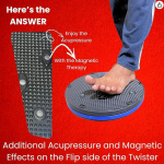 Pack of 2 Ultimare Morning Body Warmer Tummy Twister for Twisting and Cutting Fat - BELLY FAT + ACUPRESSURE + Basic BALANCE + Strength + FUN Warmer in Winter Twist Boards