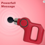 One Button Simple Professional Massage Gun Wireless 6 - Heads 6 speed - One Button Massage Gun for Deep Tissue - 6 speed Stabilizer for BEST Massage | Rechargeable Gun Massager Machine (Grey)