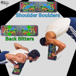 Master the Art of Pushups | Muscle Drago Pushup Board and Grip Strengthner with Adjustable Hand Gripper | Train your Chest, Triceps, Shoulders