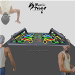 Master the Art of Pushups | Muscle Drago Pushup Board and Grip Strengthner with Adjustable Hand Gripper | Train your Chest, Triceps, Shoulders