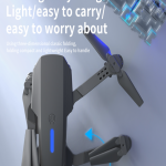 E88 Single 4K HD Camera Drone with Optical Flow, One Key Takeoff/Landing, 360° Rotation, App Control RC Quadcopter with Carry Case (Single Battery)