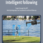 E88 Single 4K HD Camera Drone with Optical Flow, One Key Takeoff/Landing, 360° Rotation, App Control RC Quadcopter with Carry Case (Single Battery)