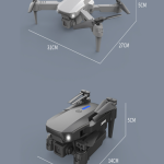 E88 Single 4K HD Camera Drone with Optical Flow, One Key Takeoff/Landing, 360° Rotation, App Control RC Quadcopter with Carry Case (Single Battery)