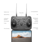 E88D Max Pro Light Single 4K HD Camera Drone with Optical Flow, App Control, 360° Flips, One Key Takeoff RC Foldable Drone with Carry Case(Single Battery)