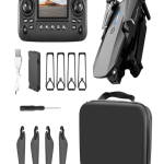 E88 Pro Drone with 4K HD Dual Camera & Screen Remote Control | Optical Flow Hover | 360° Flip | App Control | Adjustable Speed | Foldable RC Drone for Kids & Adults