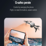 E88 Pro Drone with 4K HD Dual Camera & Screen Remote Control | Optical Flow Hover | 360° Flip | App Control | Adjustable Speed | Foldable RC Drone for Kids & Adults