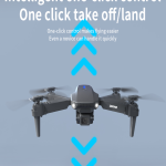 E88 Double 4K HD Camera Drone with Optical Flow, One Key Takeoff/Landing, 360° Rotation, App Control RC Quadcopter with Carry Case (Single Battery)