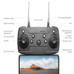 E88D Max Pro Single 4K HD Camera Drone with App Control, Optical Flow Sensor, 360° Flips, One Key Takeoff, Foldable RC Drone (2 Batteries Included)