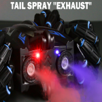 Intelligent Double Spray Stunt Car with Real Sports Car Sound Effects | Gesture & Remote Control | 360° Rotation | LED Light Drift Car