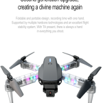 E88 Dual 4K HD Camera Drone with Optical Flow, One Key Takeoff/Landing, 360° Rotation, App Control RC Drone with Carry Case (Single Battery)