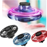 Fingertip Upgrade Flight Gyro Flying Spinner Decompression Toy for Kids Adults Hand Operated UFO Fly Spinner Led Light Outdoor Fun Game USB Rechargeable Pack of 1