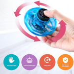 Fingertip Upgrade Flight Gyro Flying Spinner Decompression Toy for Kids Adults Hand Operated UFO Fly Spinner Led Light Outdoor Fun Game USB Rechargeable Pack of 1