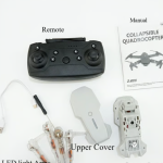 STEM DIY Nano Drone Kit (E88 Light Edition) – Build Your Own Foldable RC Quadcopter with 4K HD Dual Camera & LED Glowing Arms