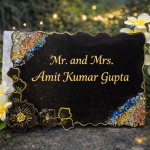 Resin handmade name plate