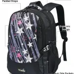 onERus Hafel 30L Stylish Printed Backpack 3 Compartments, Water-Resistant Premium Fabric, Sturdy Zippers & Bottle Holders