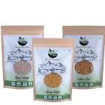Organic Diet Daily Dal Combo – Arhar (Toor) Dal, Urad Dhuli & Moong Dhuli (500g Each) | Unpolished, Hand Processed Split Lentils
