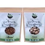 Organic Diet Pure Organic Almond & Pistachio (250g) Combo Pack | Premium Natural Badam & Pista | Healthy Dry Fruits for Daily Snacking | Protein-Rich Nuts