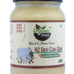 Organic Diet Organic A2 Desi Ghee | Pure Danedar Cow Ghee | Traditional Bilona Curd-Churned Method | Edible Healthy Cooking Ghee | No Added Preservatives, GMO |