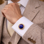 Natural Certified Lapis Lazuli Cufflinks For Man