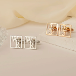 Engraved Initial Cufflinks for Groomsmen Gifts